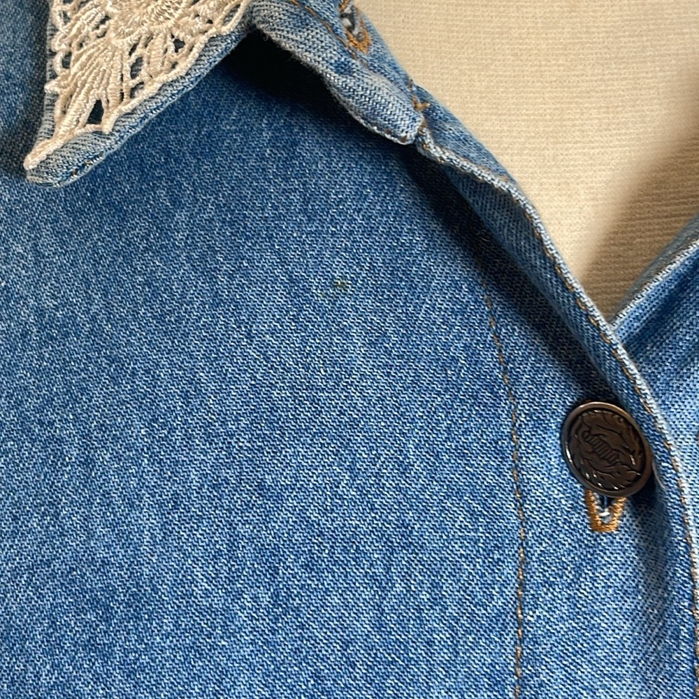 NEW. Vintage Studio, Denim Dress, M. Button up. - Picture 9 of 16